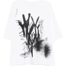 Хлопковая футболка с принтом Хлопковая футболка с принтом