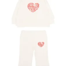 Спортивный костюм с сердечным мотивом Спортивный костюм с сердечным мотивом