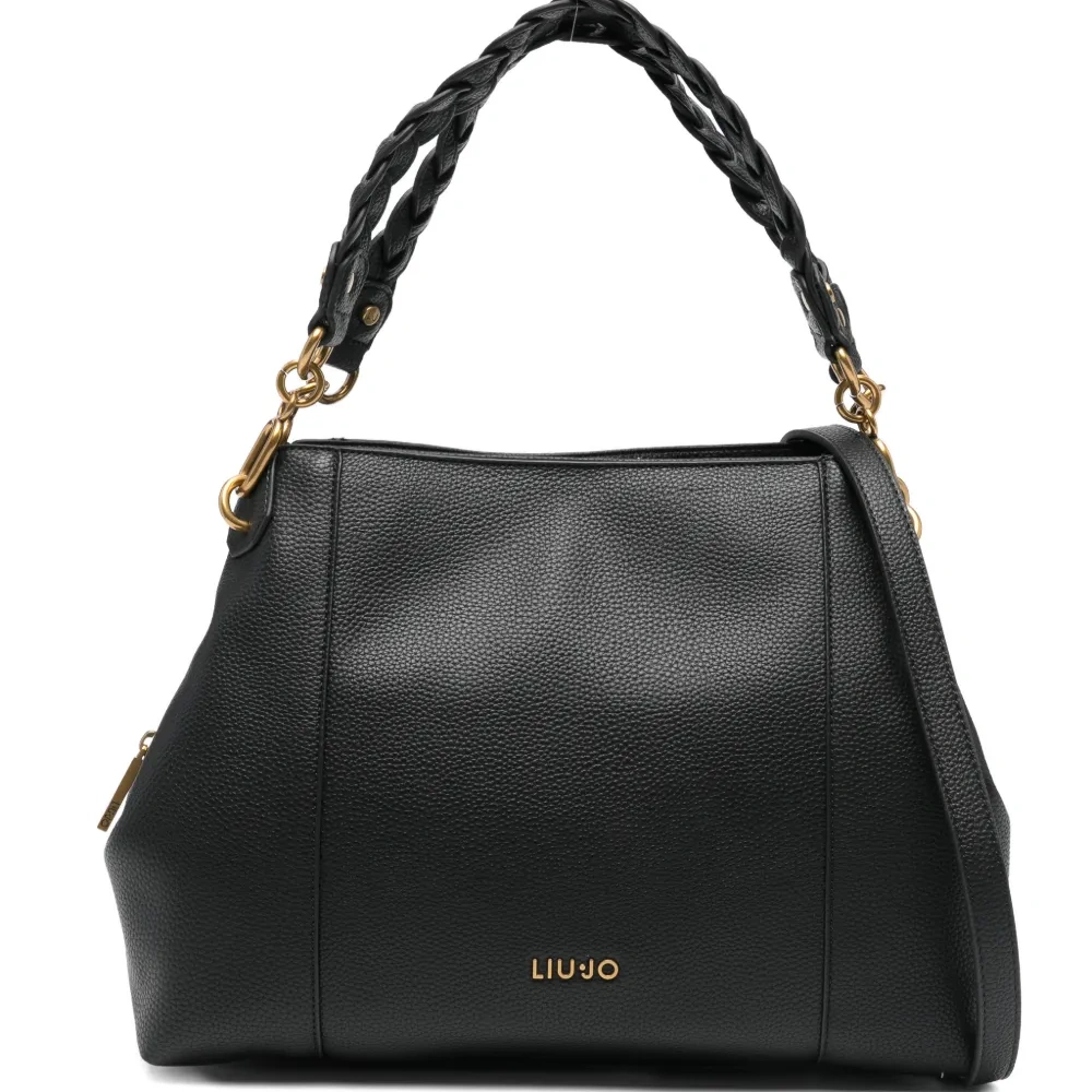 Сумка-тоут среднего размера 34 с плетёными ручками