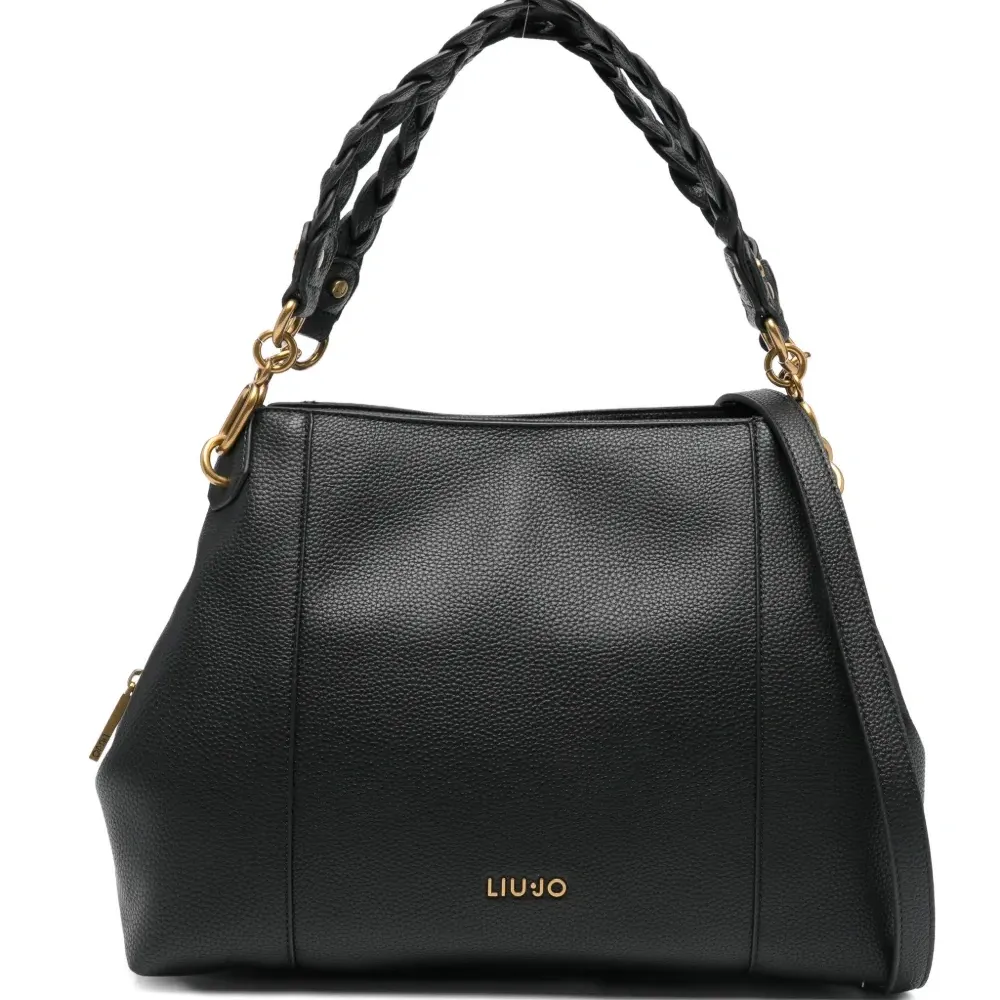 Сумка-тоут среднего размера 34 с плетёными ручками