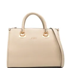 Сумка-тоут среднего размера с плетёными ручками Сумка-тоут среднего размера с плетёными ручками