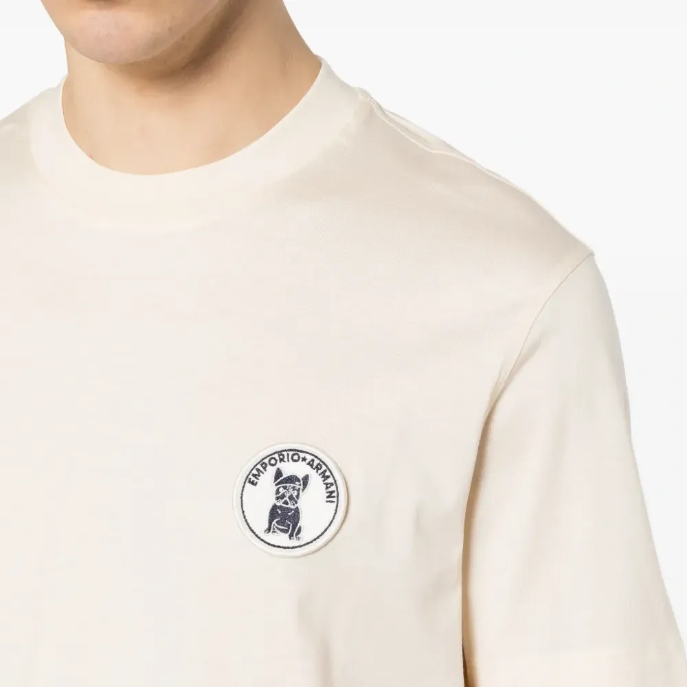 Футболка с нашивкой-логотипом