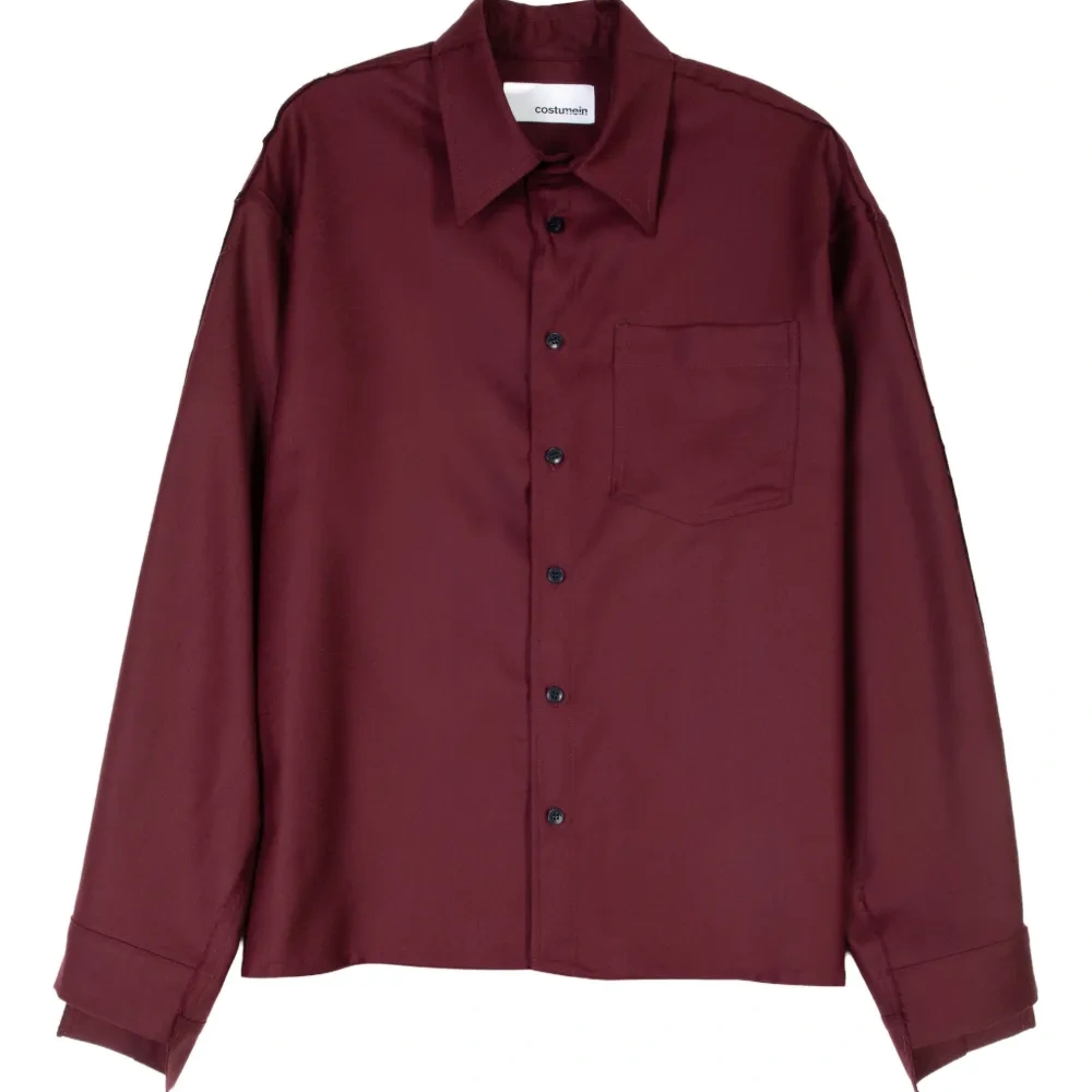 Рубашка с накладными карманами