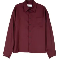 Рубашка с накладными карманами