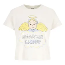 Хлопковая футболка с облаками
