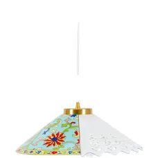 Абажур Verpira с флористическим принтом и перфорацией