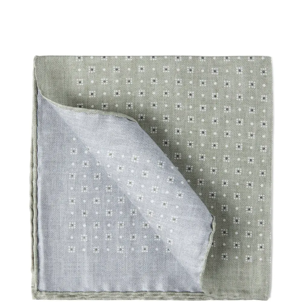 Шелковый платок с геометрическим принтом