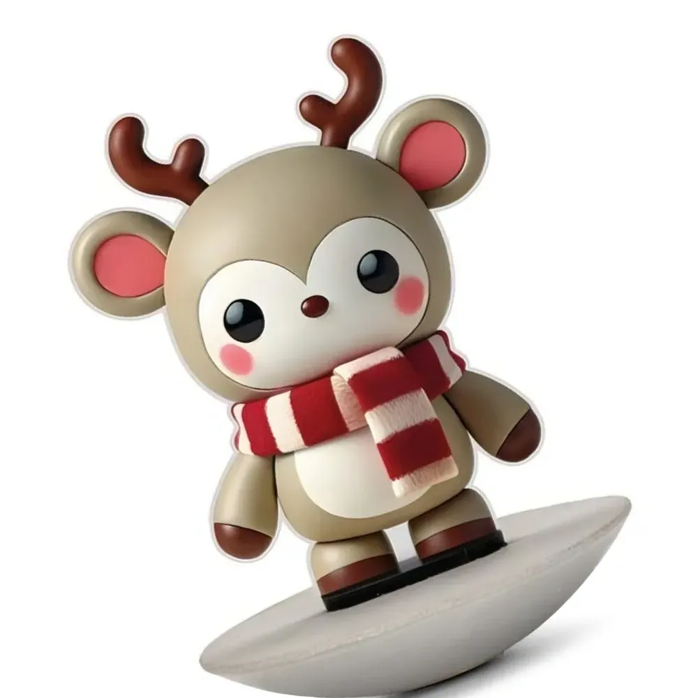 Фигурка оленя с шарфом