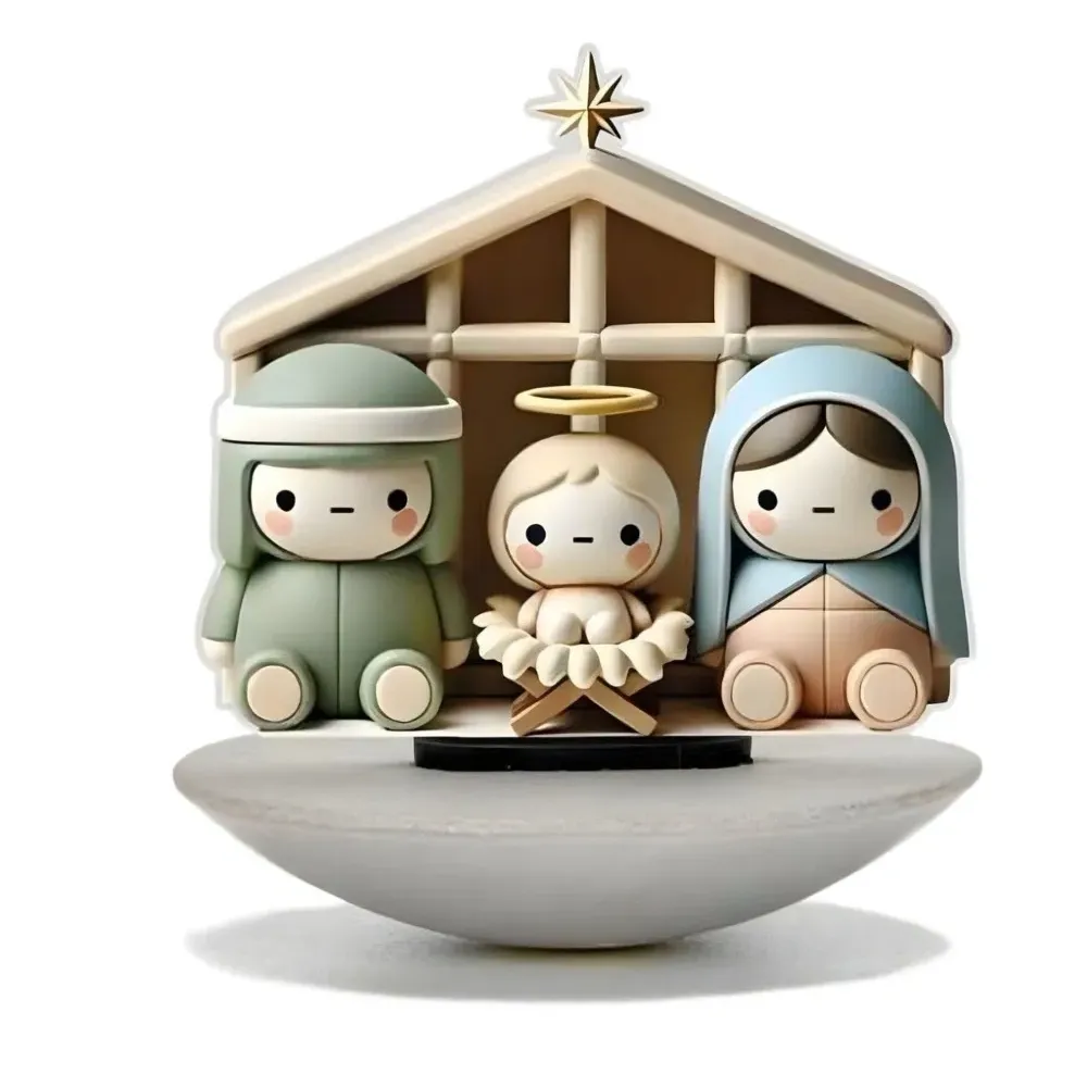 Подставка с рождественскими фигурками