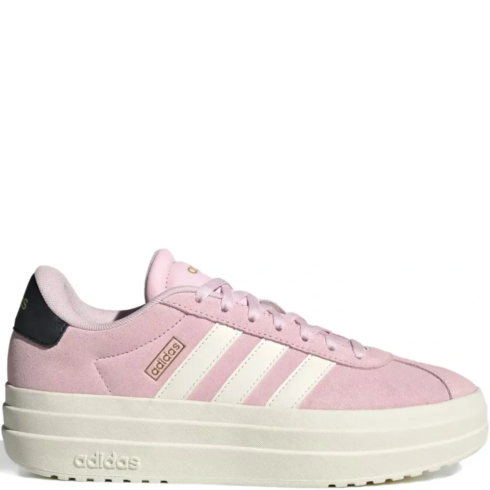 Полосатые кроссовки на платформе