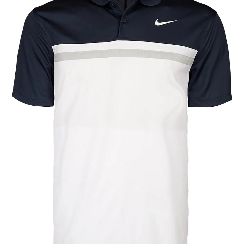 Двухцветная футболка-поло с короткими рукавами