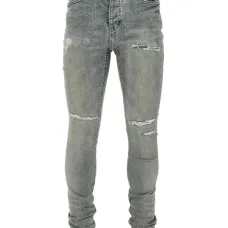 Джинсы P001 с эффектом потертости