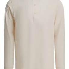 Футболка на пуговицах с длинными рукавами