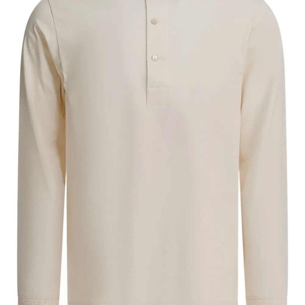 Футболка на пуговицах с длинными рукавами Футболка на пуговицах с длинными рукавами