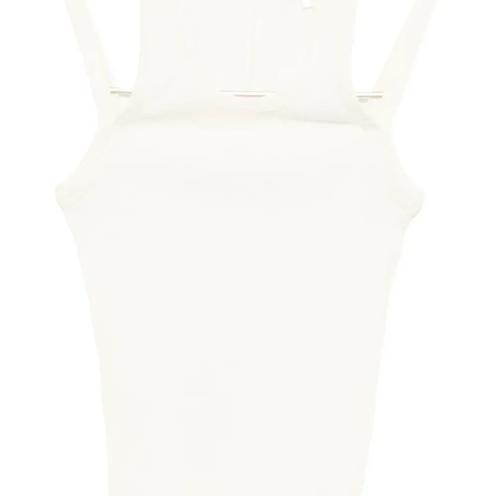 Трикотажная майка в рубчик