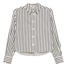 Рубашка в полоску с карманом