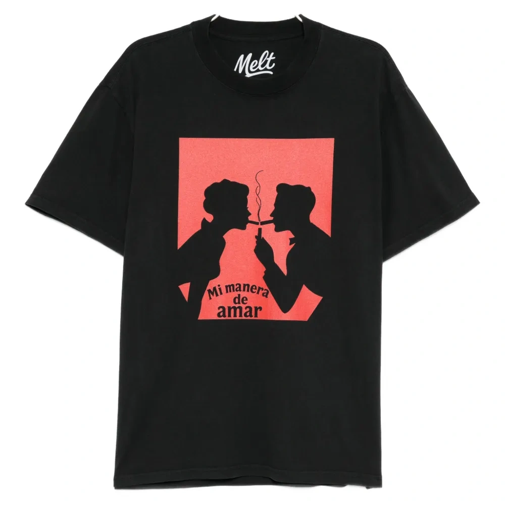 Хлопковая футболка с принтом