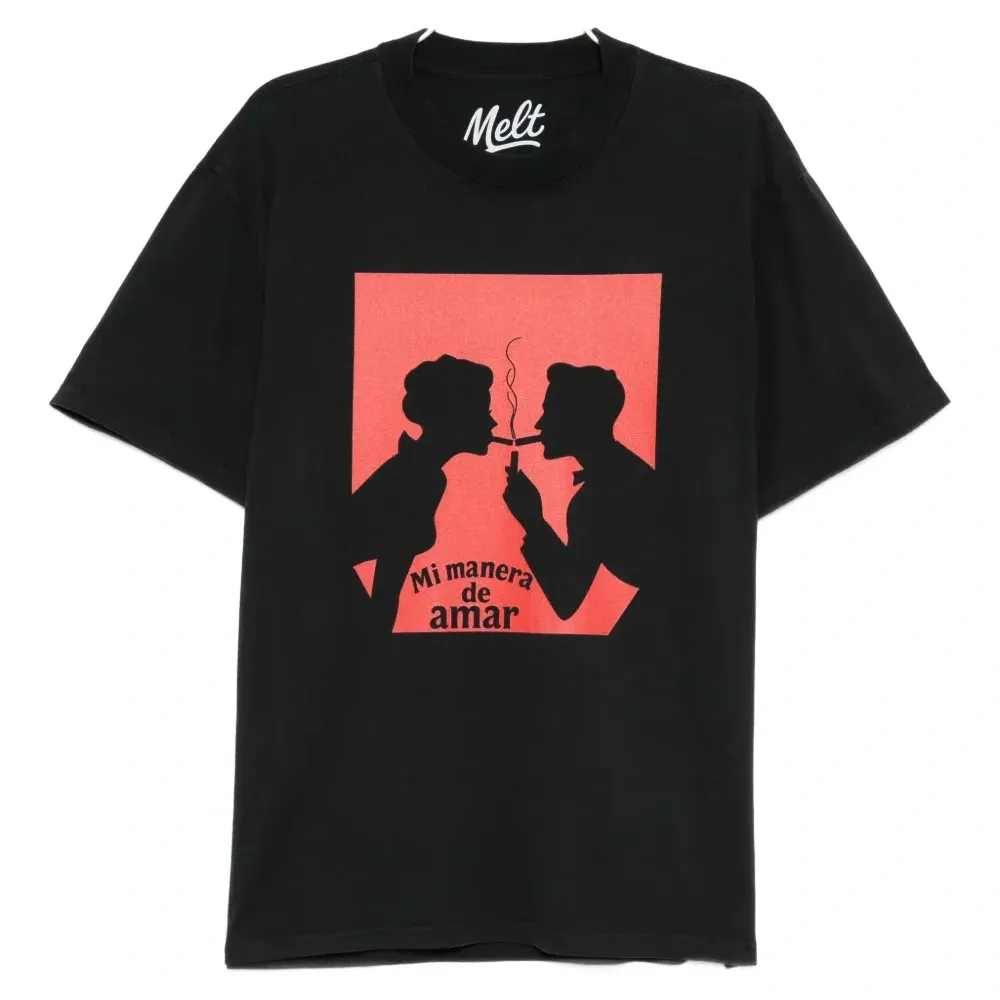 Хлопковая футболка с принтом