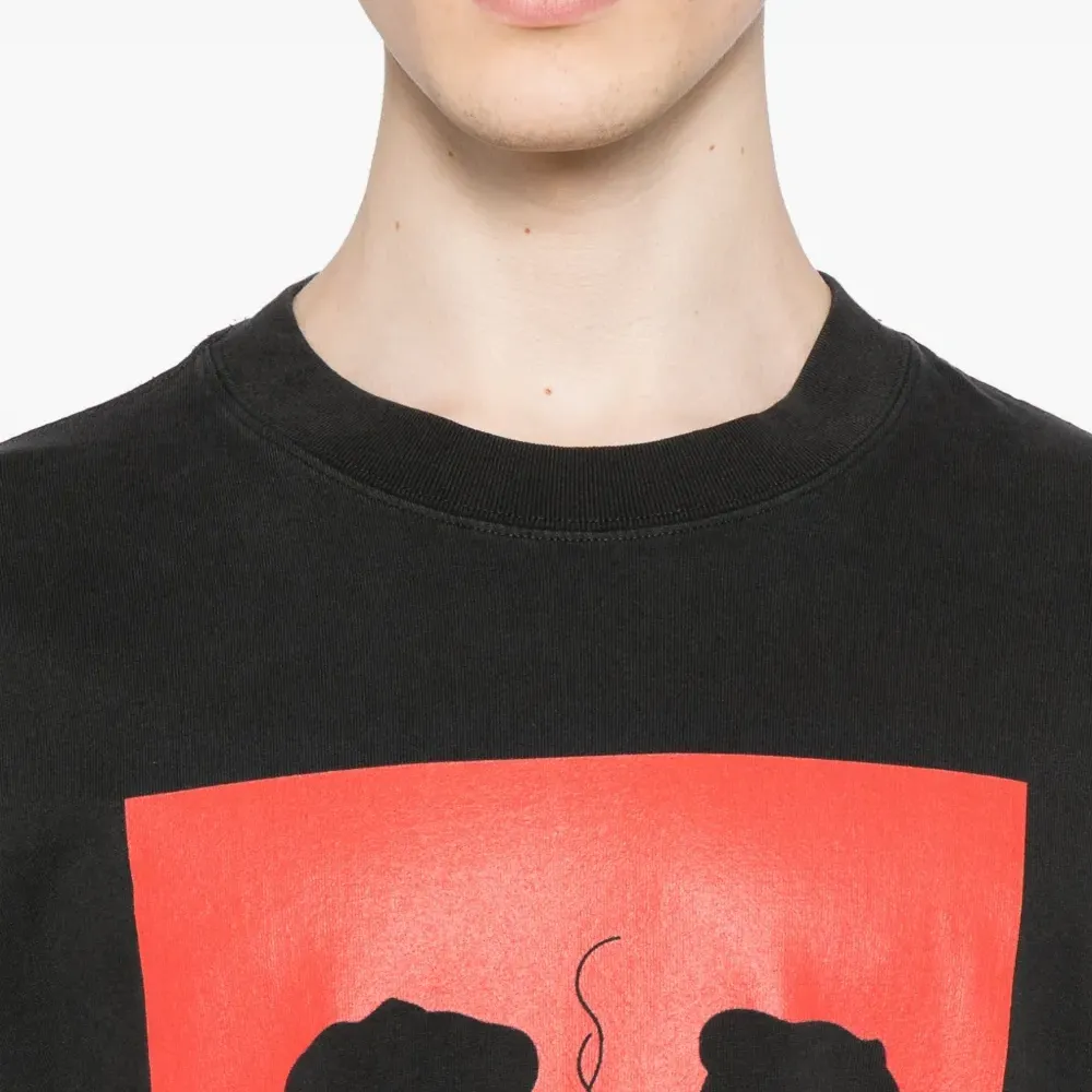 Хлопковая футболка с принтом