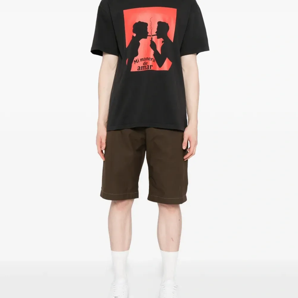 Хлопковая футболка с принтом