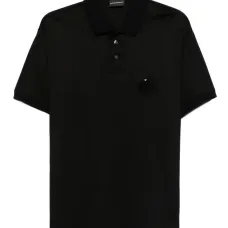 Поло с нашивкой-логотипом