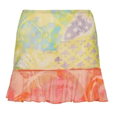 Сетчатая юбка мини с оборками Сетчатая юбка мини с оборками