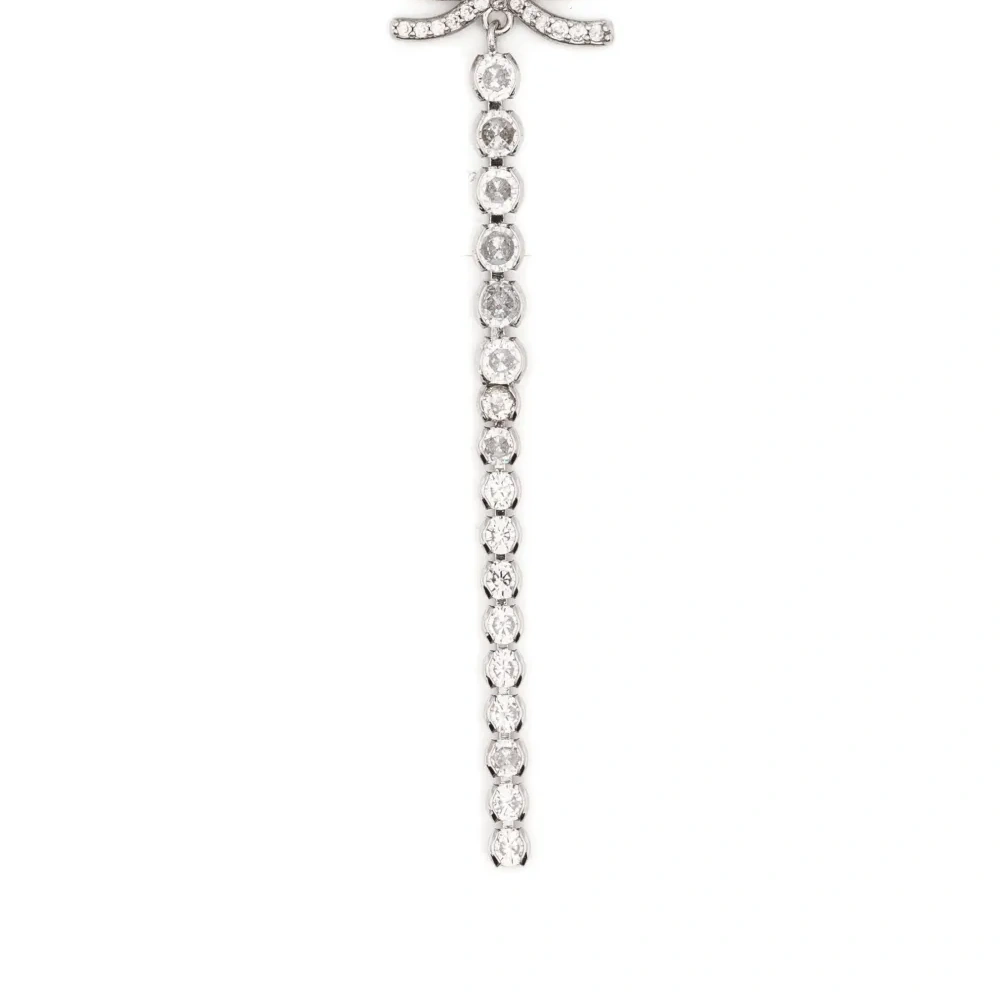 Серьги-висящие с бантом