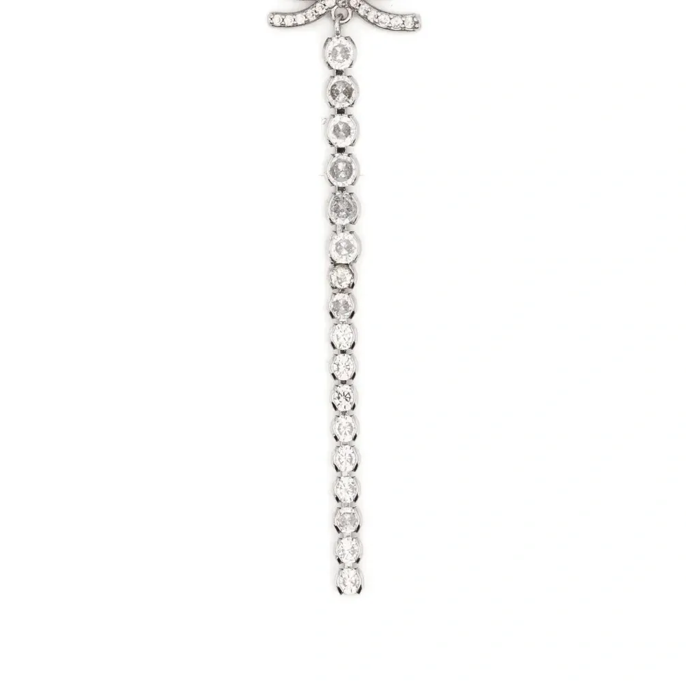 Серьги-висящие с бантом