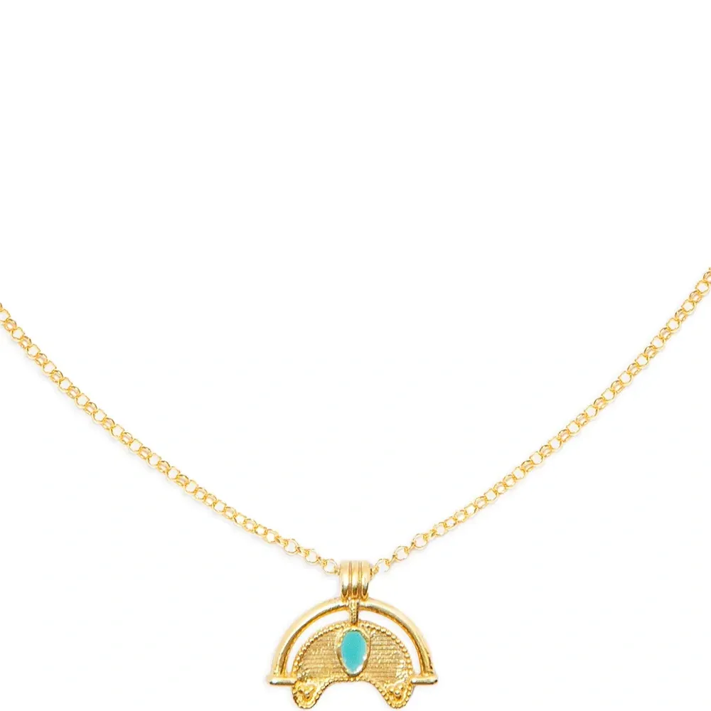 Серебряное колье с подвеской