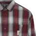 Рубашка Harlin с длинными рукавами, клетчатым узором и накладным карманом