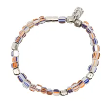 Браслет с полосатыми бусинами Браслет с полосатыми бусинами