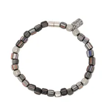 Браслет с полосатыми бусинами Браслет с полосатыми бусинами