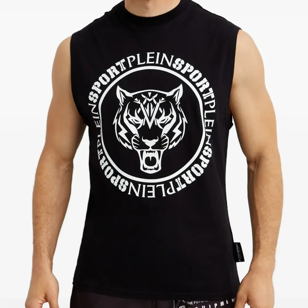 Футболка с графическим изображением тигра цвета уголь