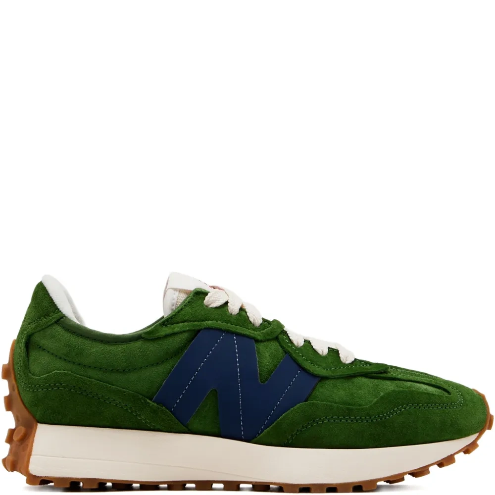 Замшевые кроссовки на шнуровке 327