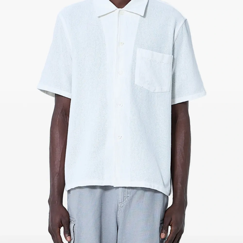 Рубашка с вязаным карманом Рубашка с вязаным карманом