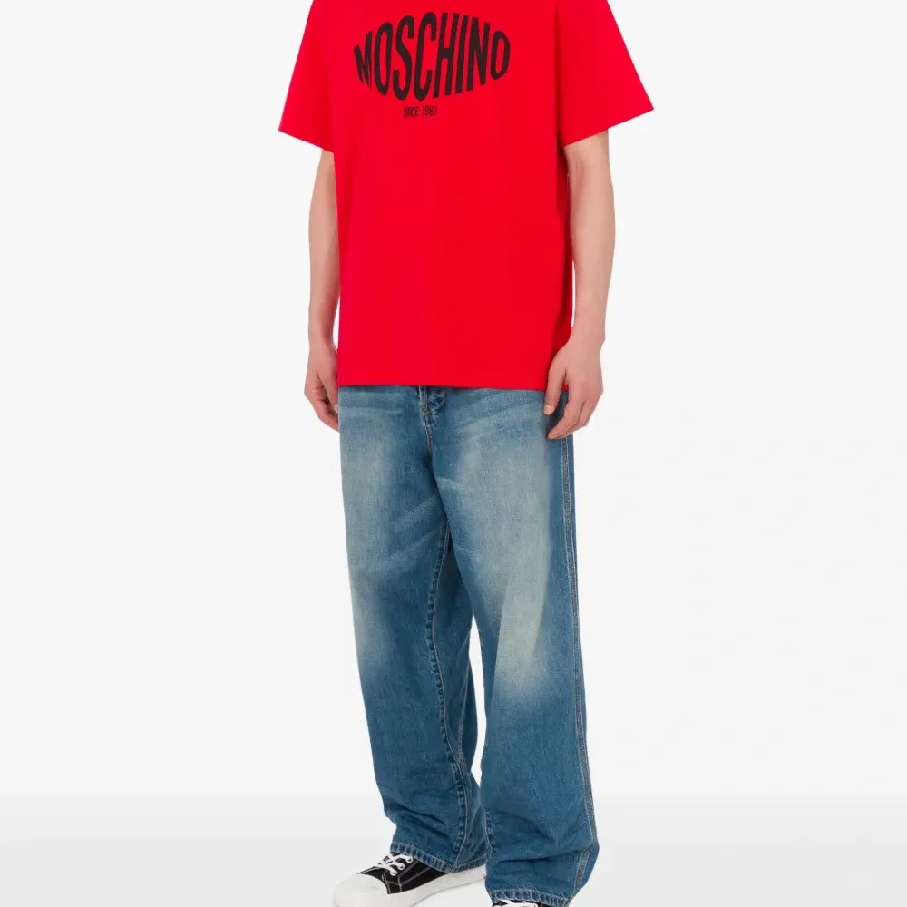 Хлопковая футболка с принтом логотипа