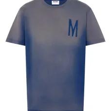 Синяя хлопковая футболка