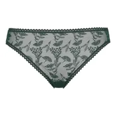 Трусы-брифы с фестонами и цветочным принтом