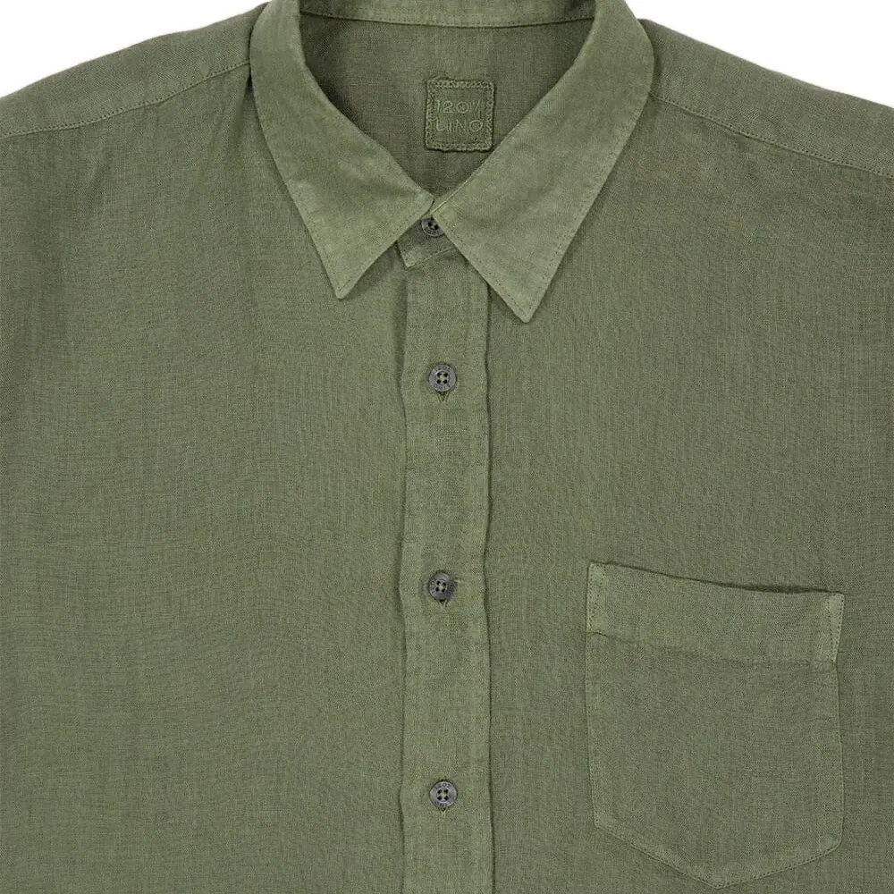 Рубашка с нагрудным карманом и длинными рукавами