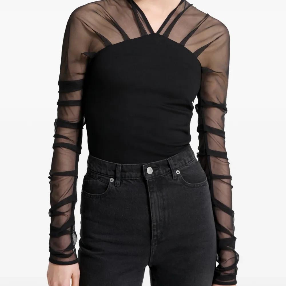 Блузка Lita с сетчатыми рукавами