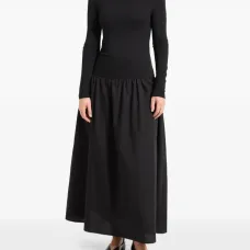 Платье макси Winslet с длинными рукавами