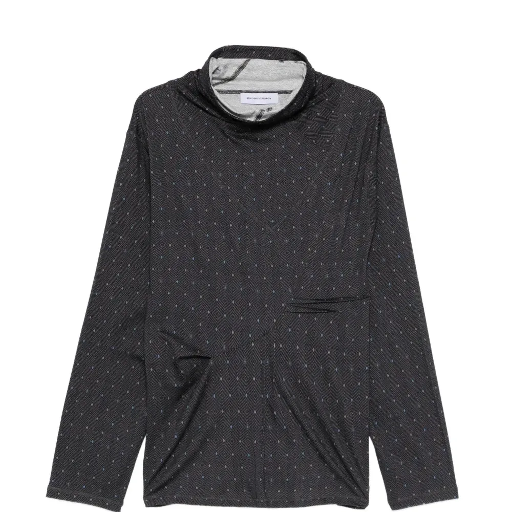 Футболка Ohne с длинными рукавами и воротником-стойкой