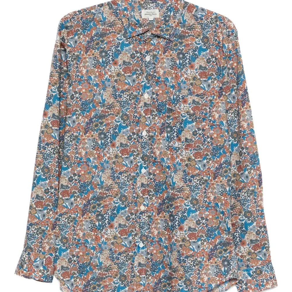 Рубашка с цветочным принтом