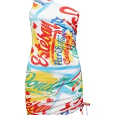 Мини-платье на одно плечо Bazurto Мини-платье на одно плечо Bazurto