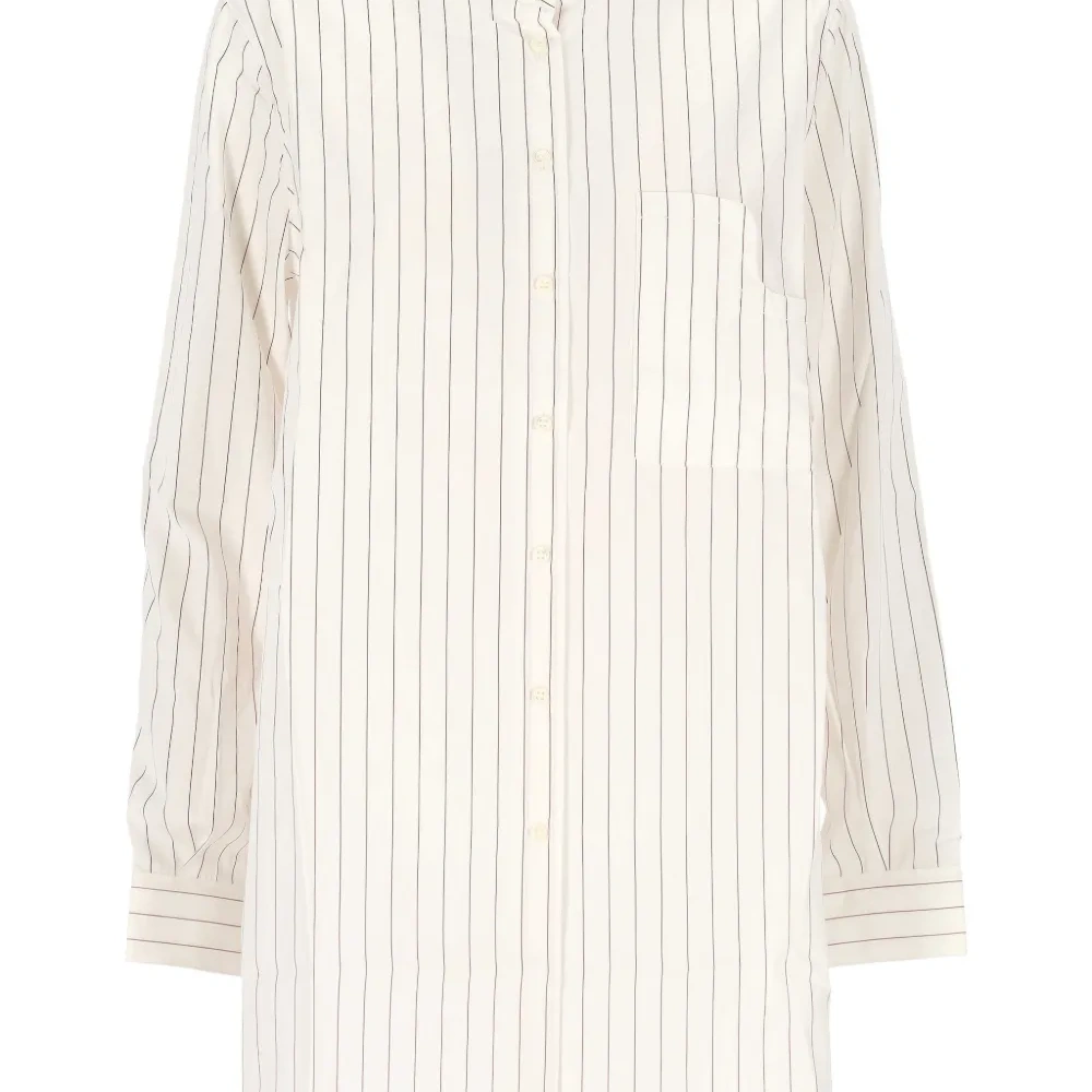 Рубашка в полоску с карманом