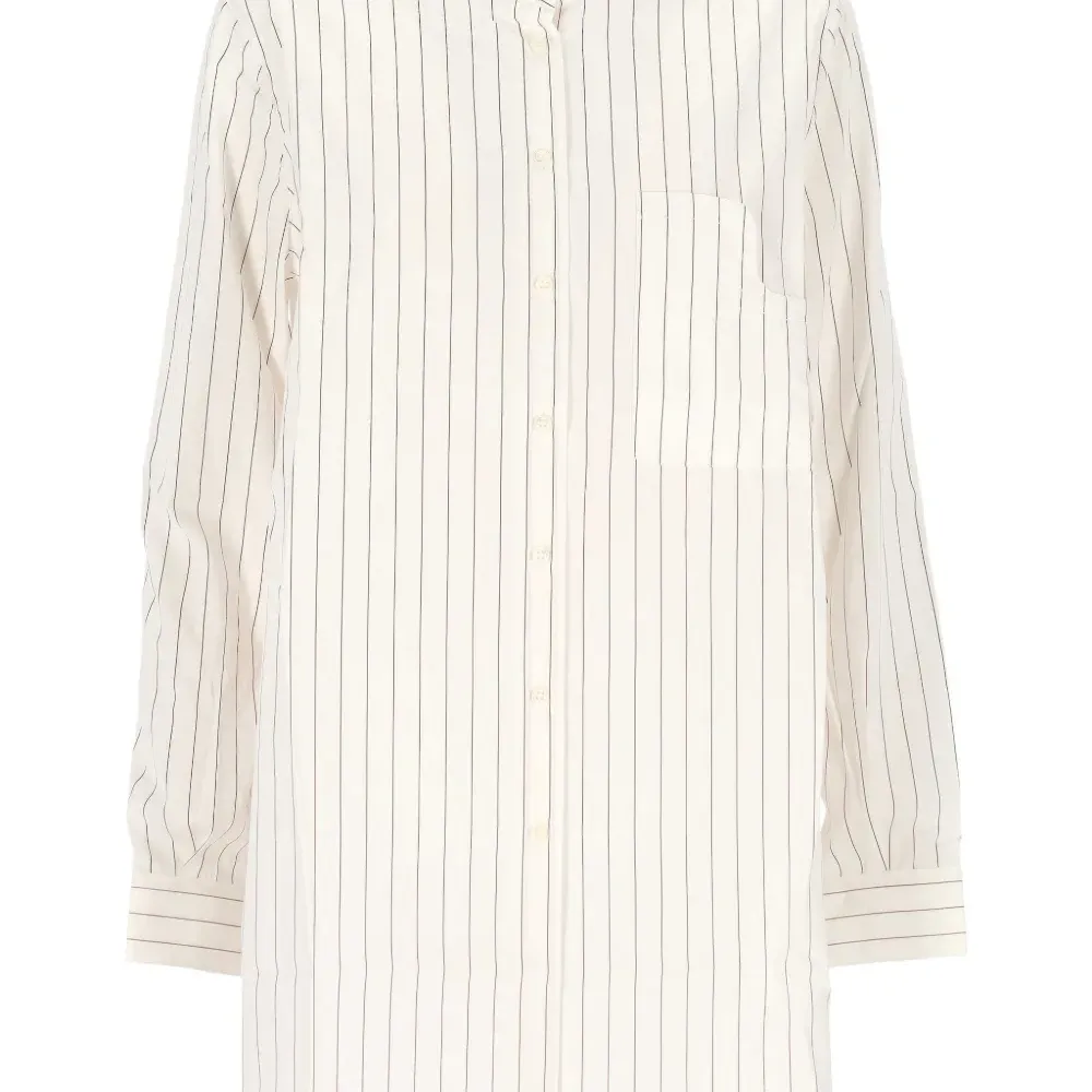 Рубашка в полоску с карманом