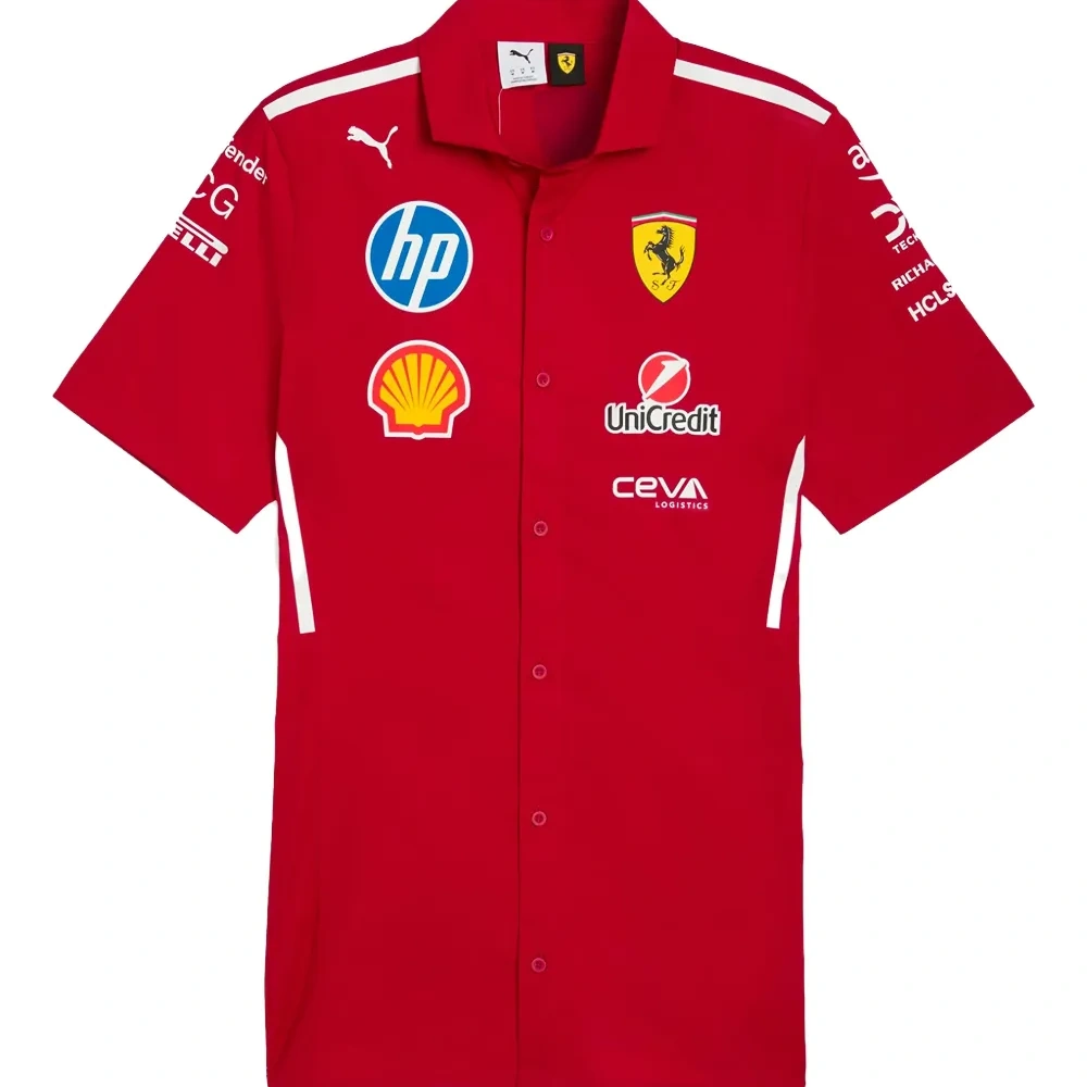 Рубашка с короткими рукавами команды Scuderia Ferrari 2025 X