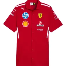 Рубашка с короткими рукавами команды Scuderia Ferrari 2025 X
