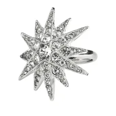 Кольцо с кристаллами