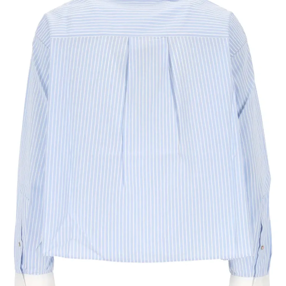 Топ в полоску с воротником